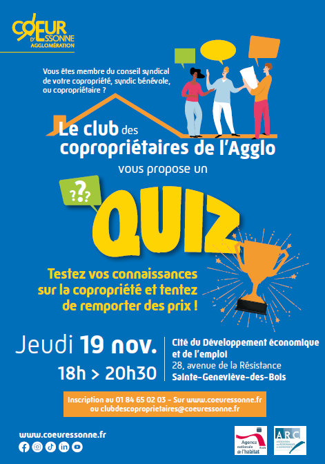 Affiche du Quiz du Club des copropriétaires