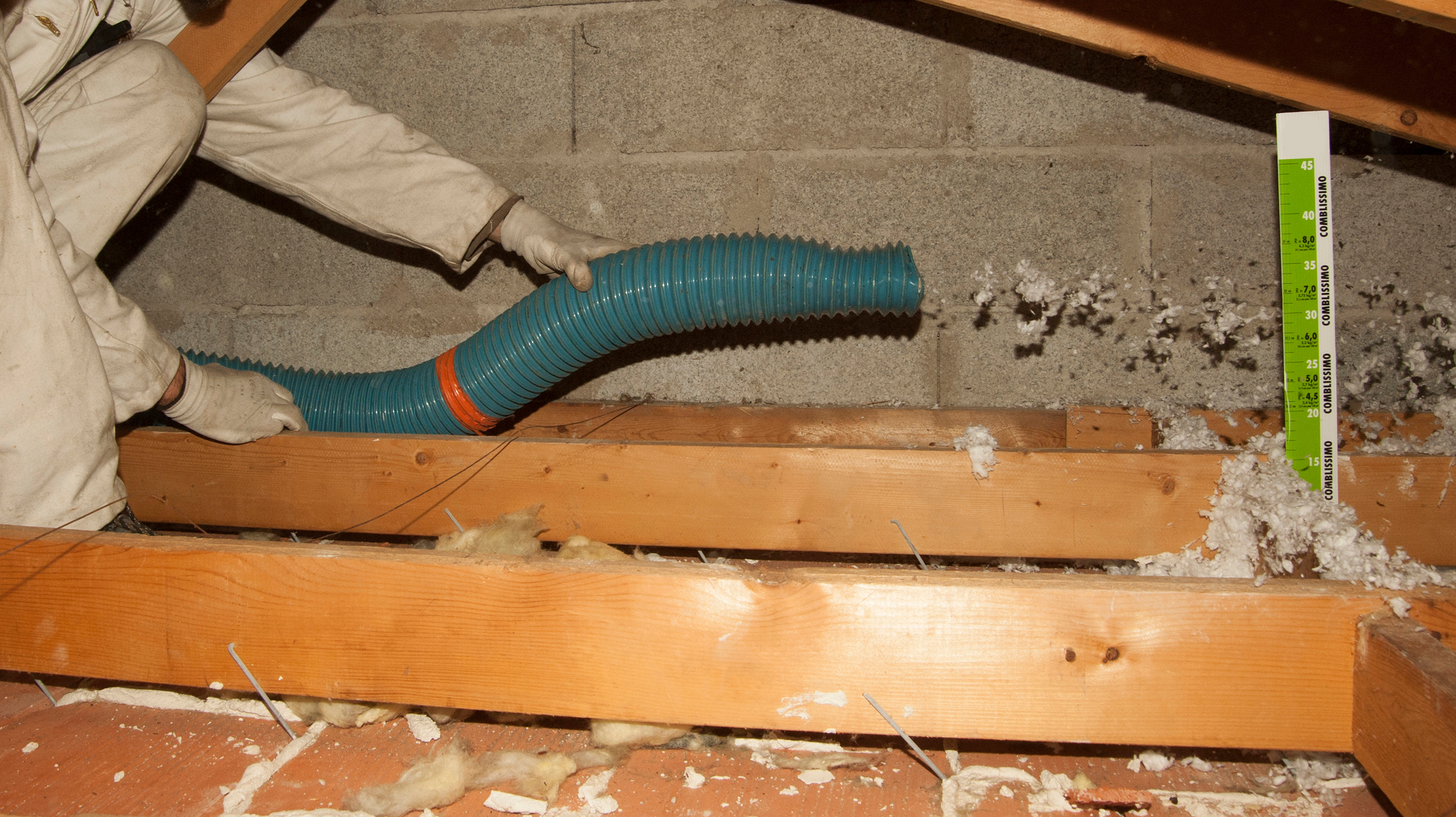 Chantier d'isolation des combles en copropriété